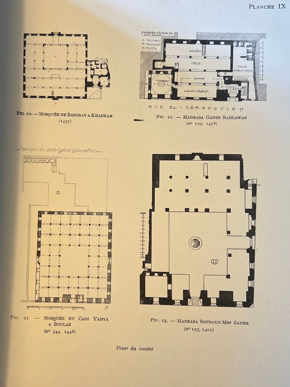 Les Mosquées du Caire - Louis Hautecœur - 1932 | Une Double Autorité Scientifique : Hautecoeur Historien de l'Art, Wiet Directeur du Musée Arabe du Caire | Aufildeslivres.fr