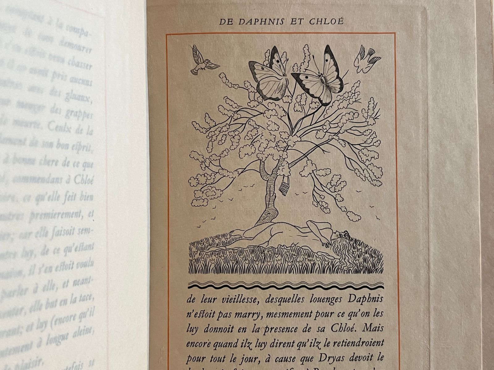 Les Amours pastorales de Daphnis et Chloé - Longus - 1930 | Exemplaire Hors Commerce unique réservé à l'illustrateur Sylvain Sauvage lui-même, le seul artiste ayant reçu un exemplaire personnel en dehors du tirage numéroté | Aufildeslivres.fr
