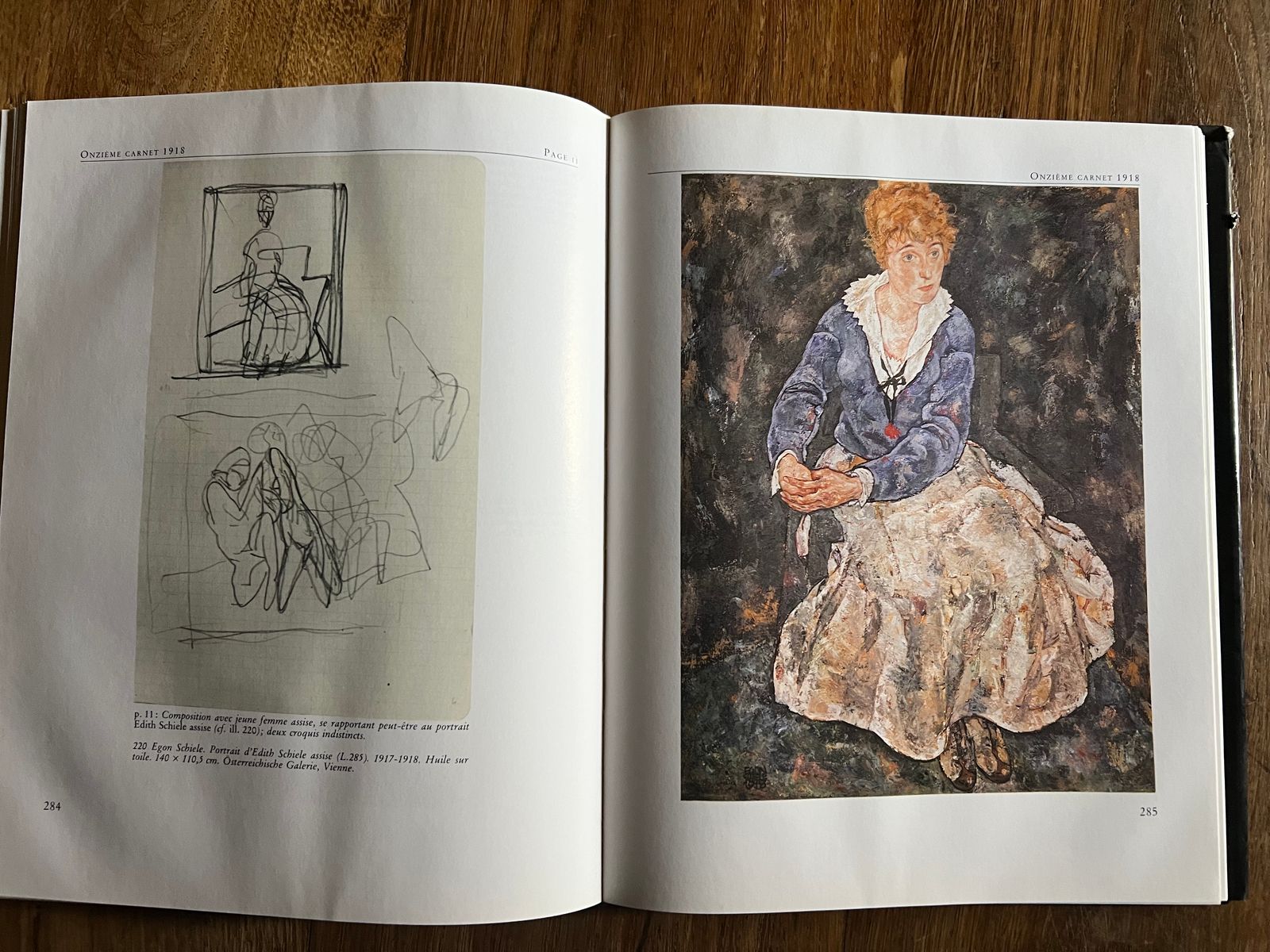 Egon Schiele, Du croquis au tableau, les carnets - Christian M. Nebehay - 1990 | Reproductions de carnets de dessins rarement accessibles au public, offrant un aperçu intime de la méthode de travail de l'artiste | Aufildeslivres.fr