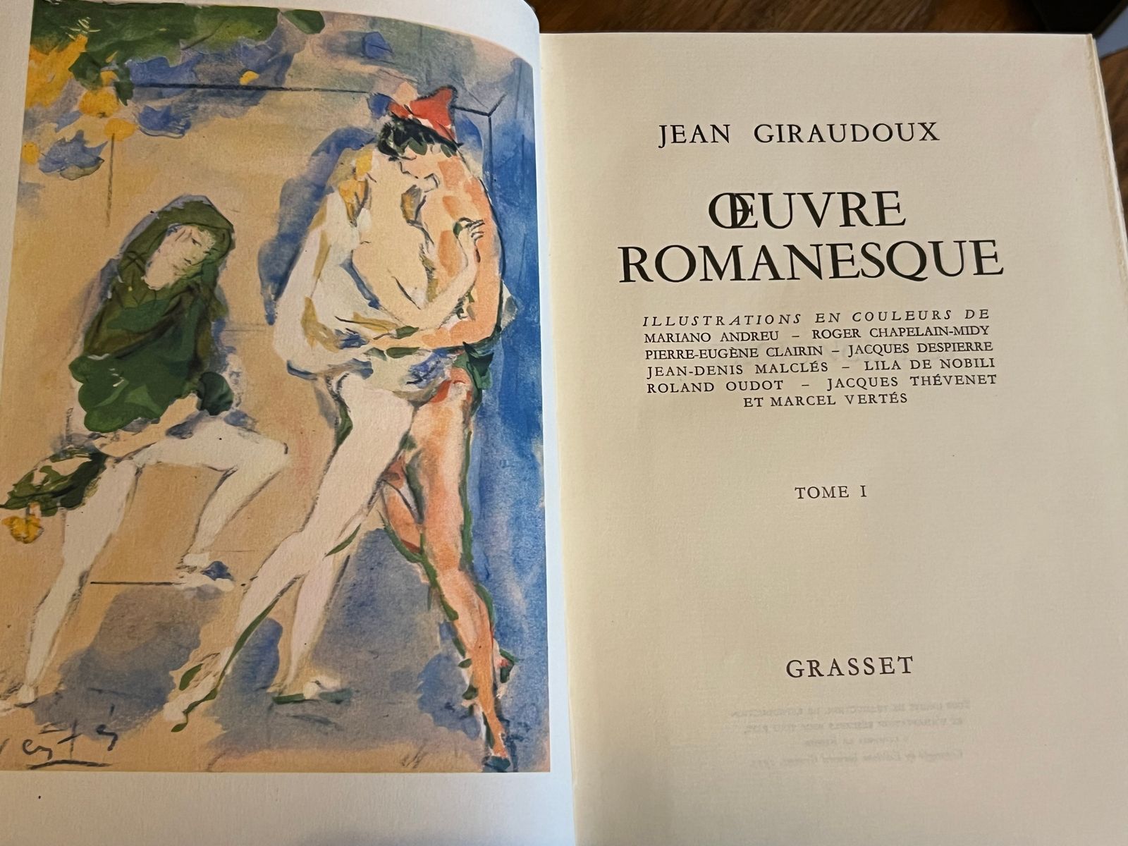 Oeuvre Romanesque - Jean Giraudoux - 1955 | Édition originale de l'Œuvre Romanesque complète de Jean Giraudoux, l'un des plus grands écrivains français du XXe siècle | Aufildeslivres.fr