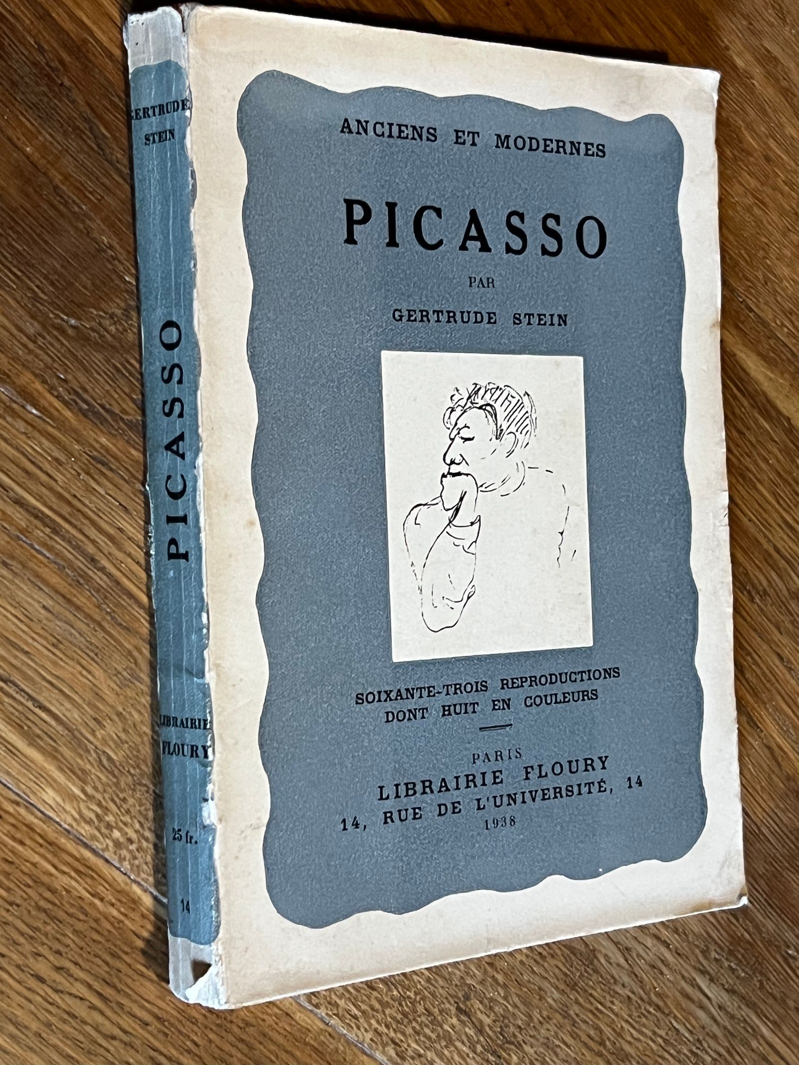 Picasso - Gertrude Stein - 1938 | Premier livre entièrement consacré à Picasso par son amie intime et collectionneuse Gertrude Stein, témoignage direct d'une relation artistique majeure du XXe siècle | Aufildeslivres.fr