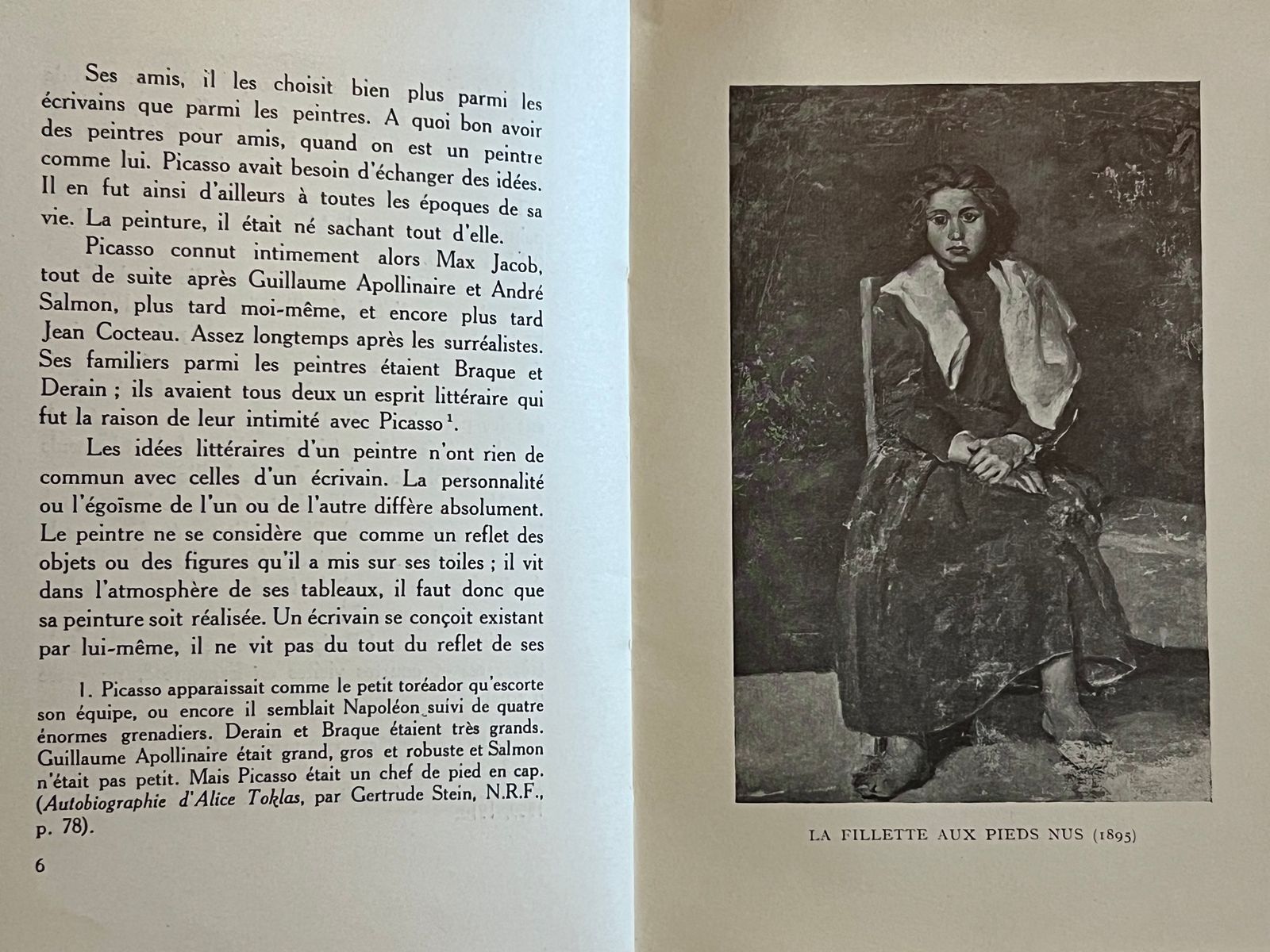 Picasso - Gertrude Stein - 1938 | Édition originale française publiée dans la prestigieuse collection Anciens et Modernes de la Librairie Floury, recherchée des bibliophiles | Aufildeslivres.fr