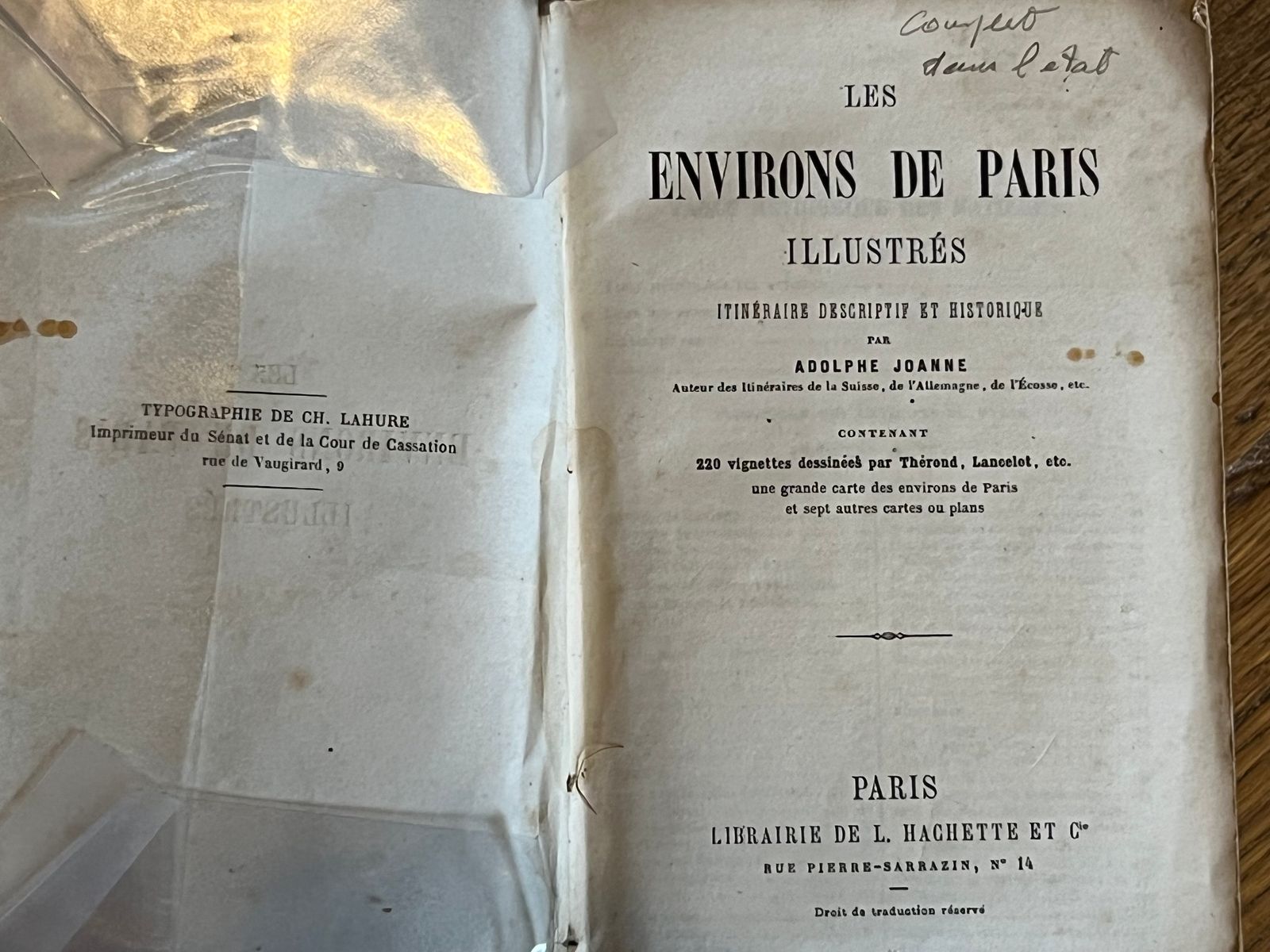 Les environs de Paris illustrés - Adolphe Joanne - 1856 | 220 vignettes gravées sur bois offrant un témoignage visuel irremplaçable des paysages et monuments avant l'urbanisation massive | Aufildeslivres.fr
