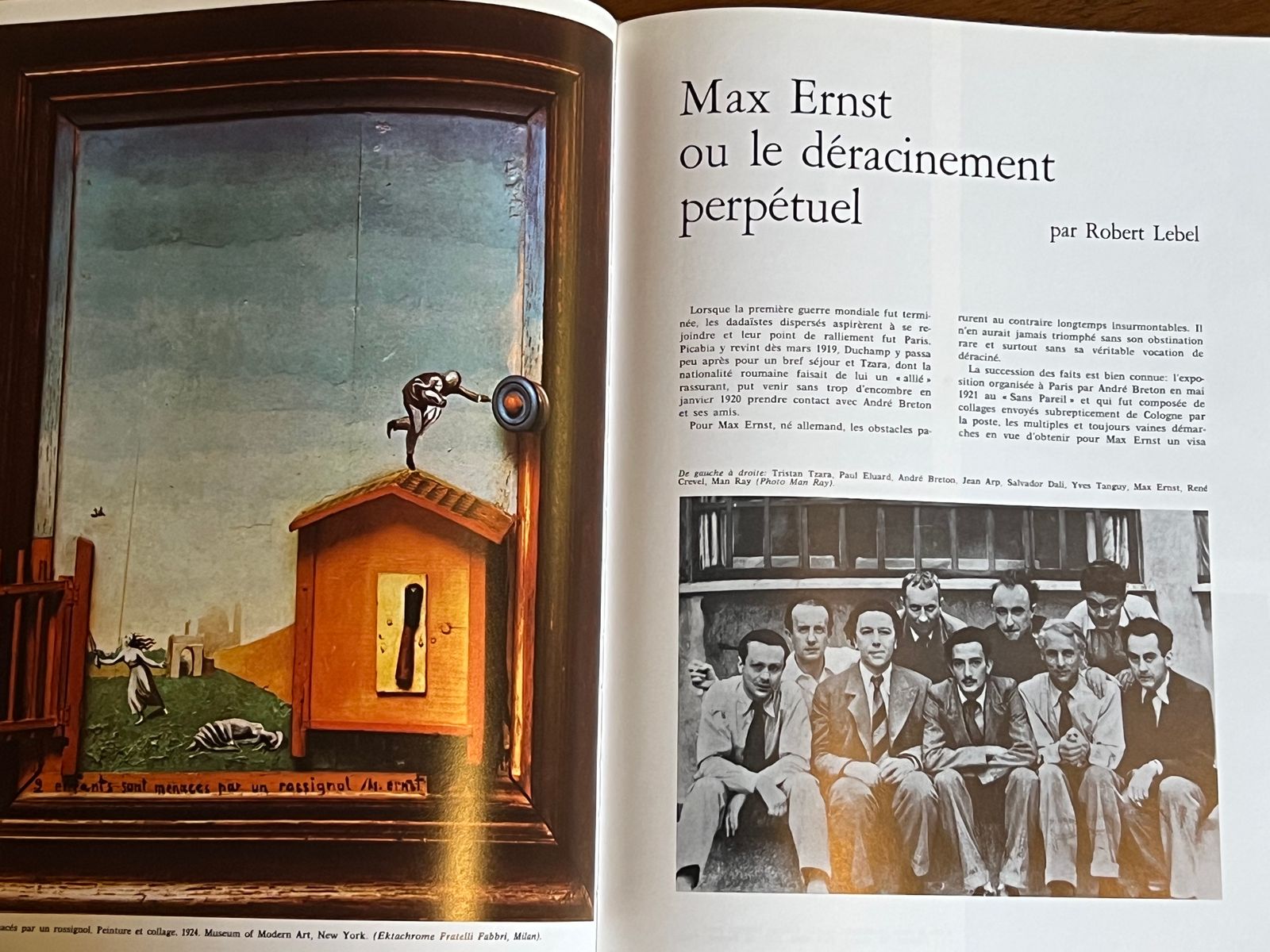 Hommage à Max Ernst - Loni Pretzell, Lothar Pretzell - 1971 | Pièce de choix pour les collectionneurs d'éditions surréalistes et d'art du XXe siècle | Aufildeslivres.fr