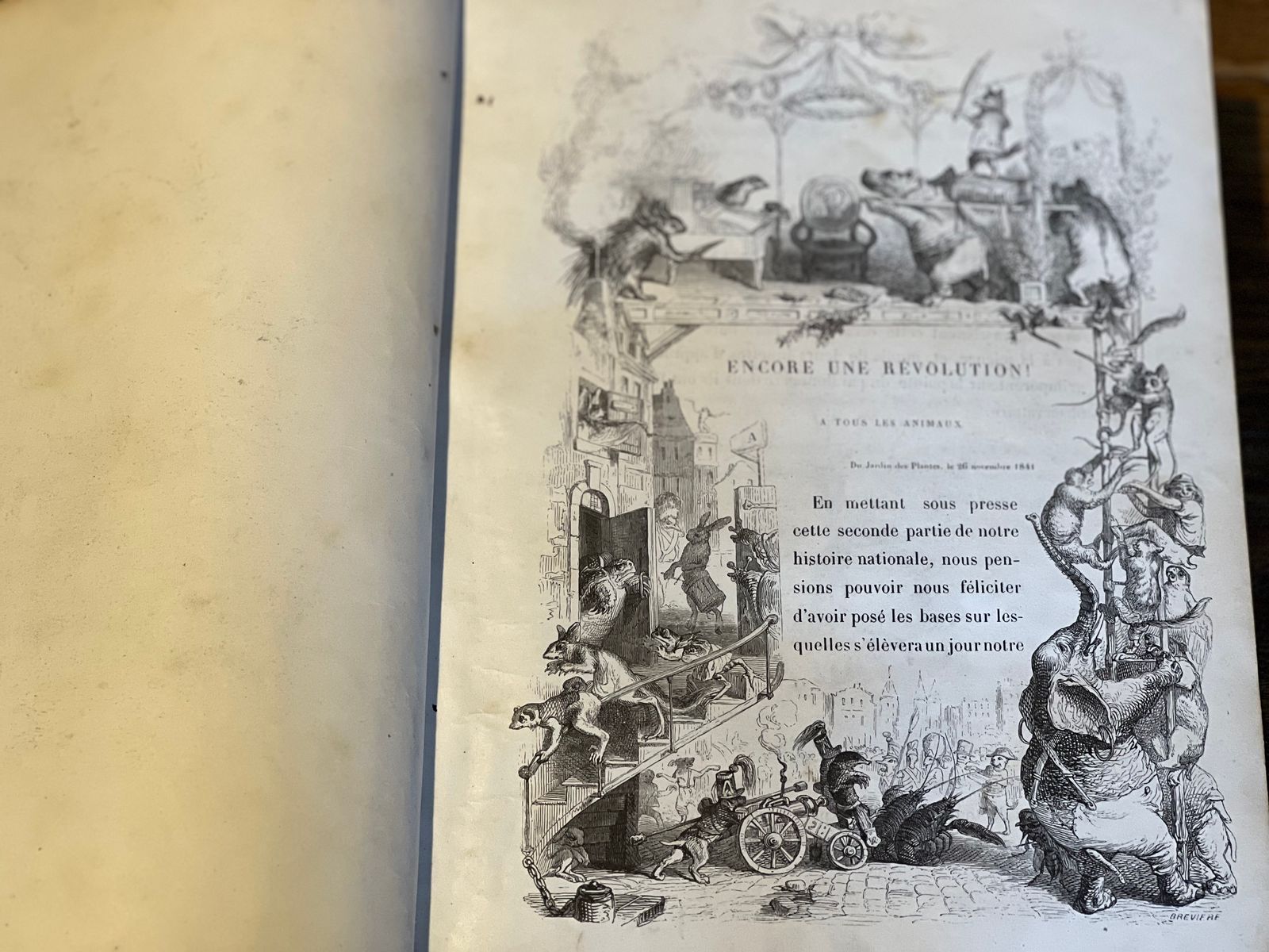Scènes de la vie privée et publique des animaux - Tome II - Grandville - 1842 | Valeur patrimoniale et esthétique | Aufildeslivres.fr