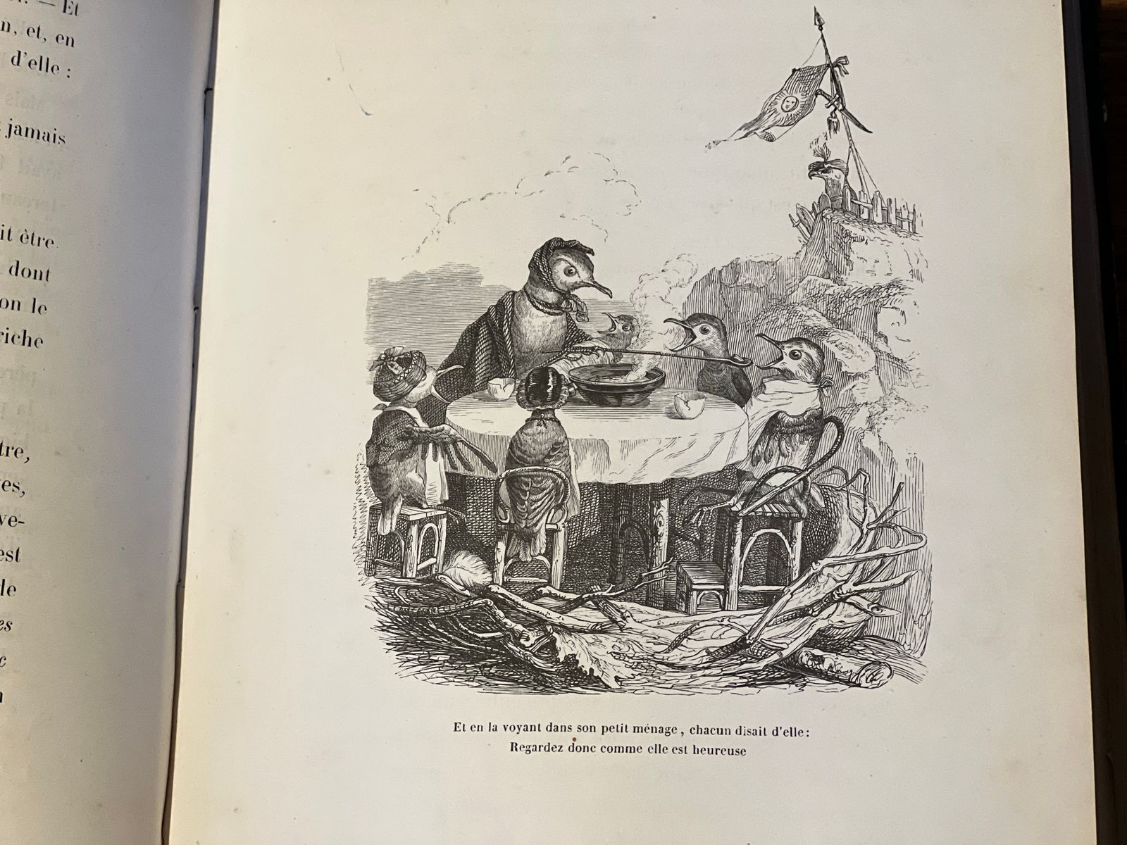 Scènes de la vie privée et publique des animaux - Tome II - Grandville - 1842 | Valeur patrimoniale et esthétique | Aufildeslivres.fr
