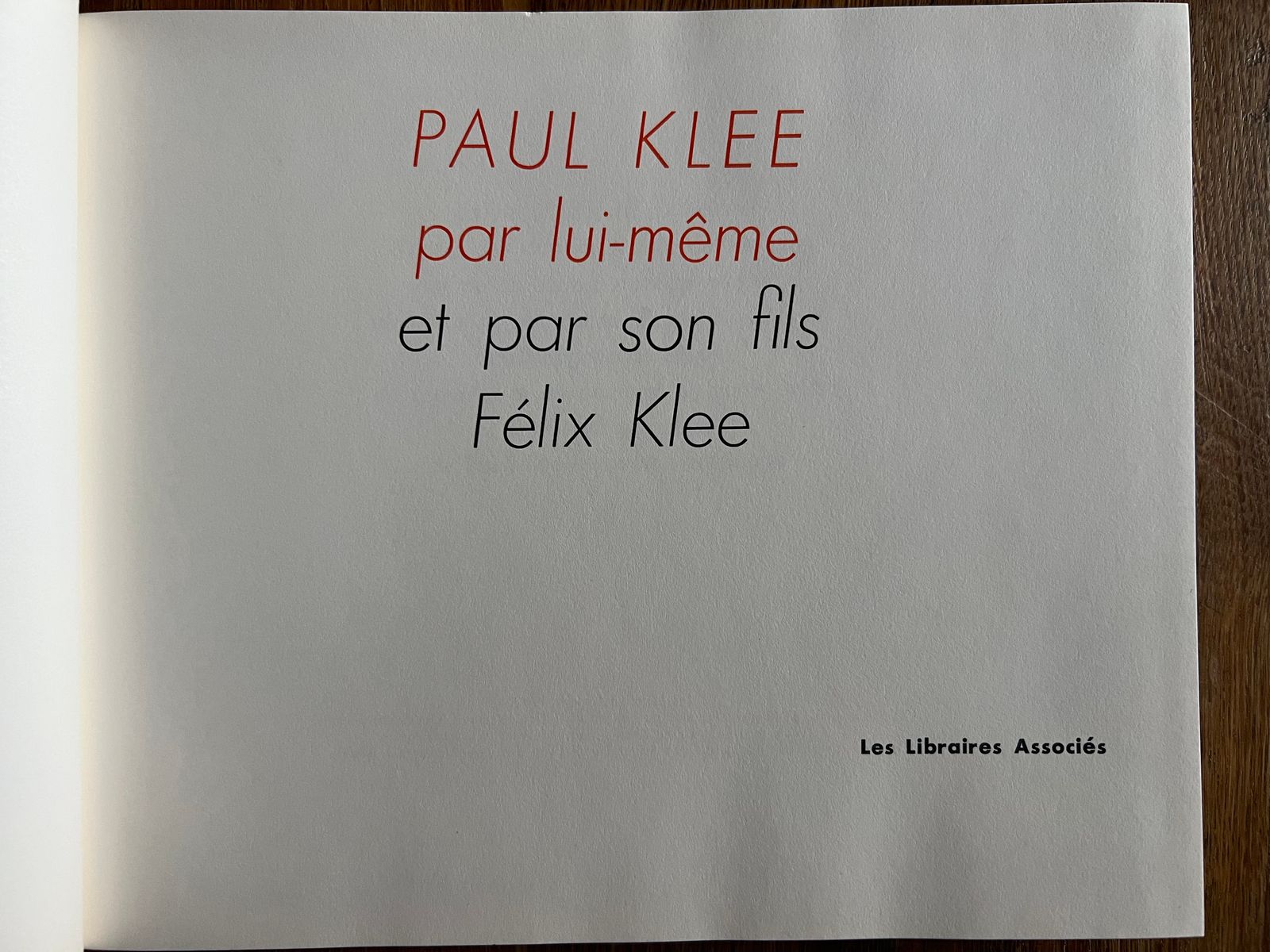 Paul Klee - Félix Klee - 1963 | Maquette réalisée par Pierre Faucheux, graphiste légendaire du XXe siècle | Aufildeslivres.fr