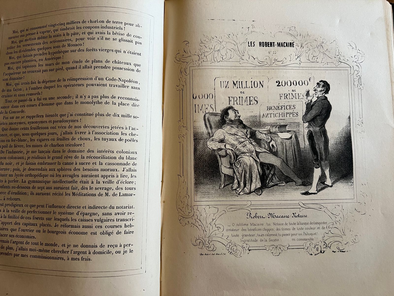 Les cent et un Robert-Macaire - Honoré Daumier - 1939 | Collection complète des 101 lithographies de Robert-Macaire par Daumier, l'un des chefs-d'œuvre de la satire sociale du XIXe siècle | Aufildeslivres.fr