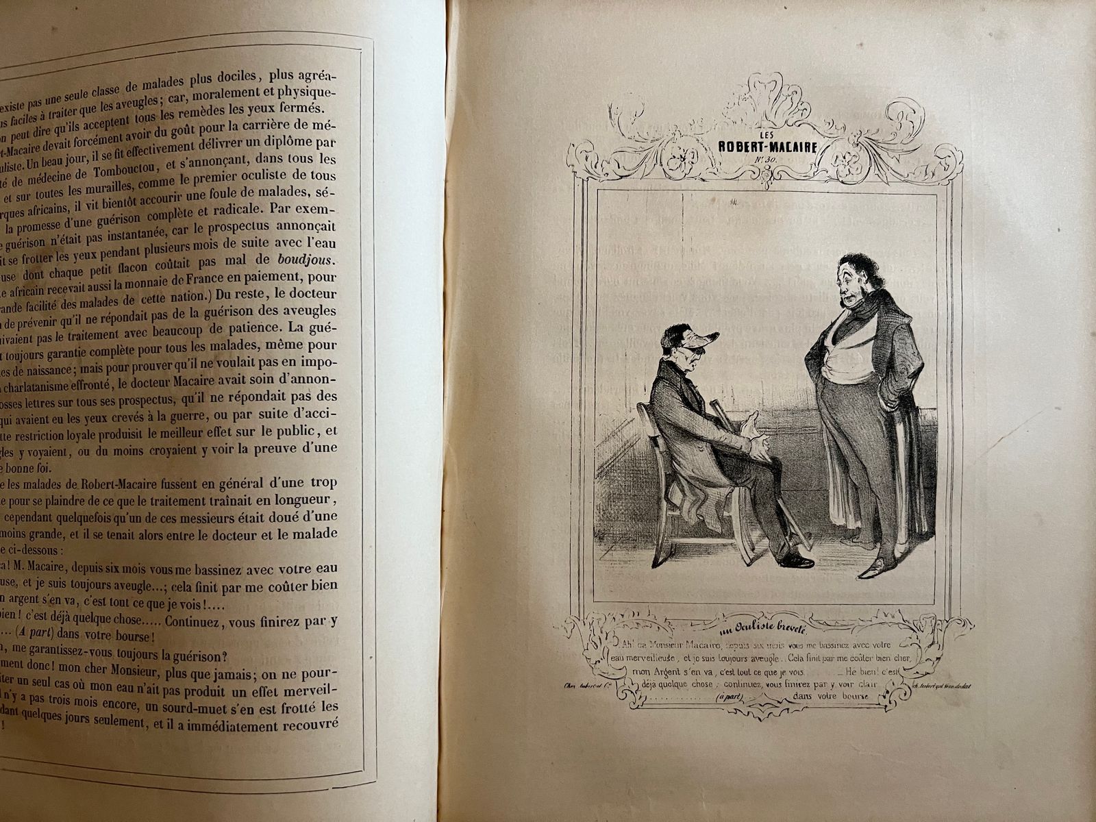 Les cent et un Robert-Macaire - Honoré Daumier - 1939 | Qualité remarquable des reproductions lithographiques permettant d'apprécier le génie graphique de Daumier | Aufildeslivres.fr