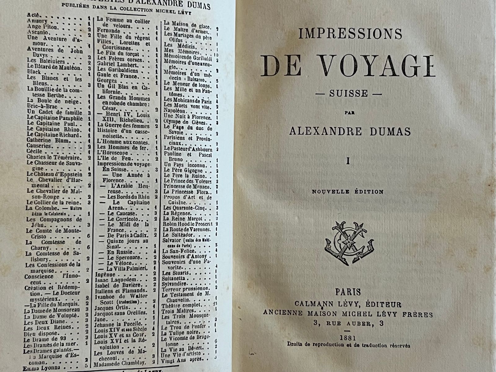 Impressions de Voyage - Suisse - Alexandre Dumas - 1881 | Une source précieuse pour comprendre la perception française de la Suisse au XIXe siècle et l'évolution du tourisme alpin | Aufildeslivres.fr