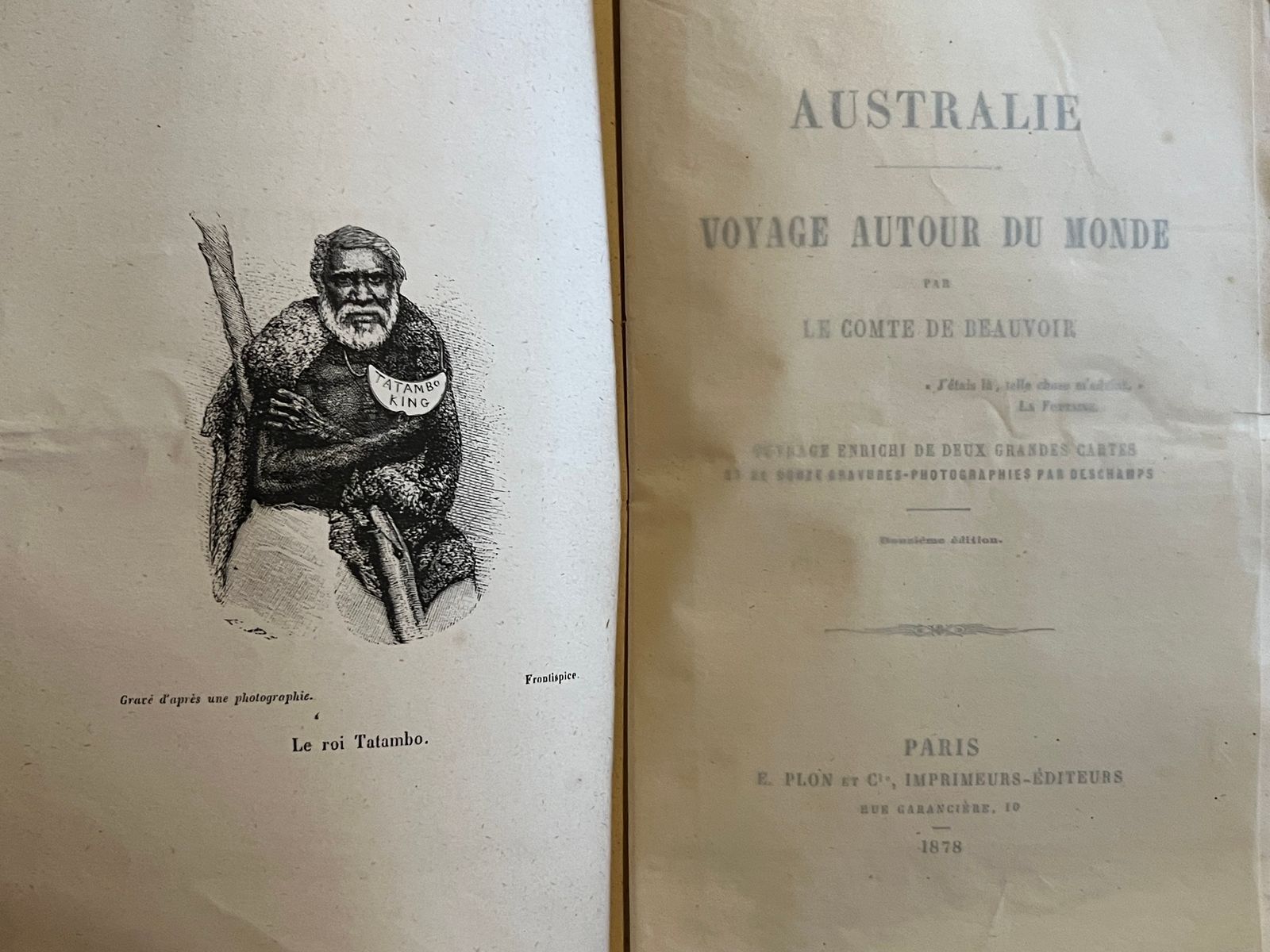 Voyage autour du monde - Australie - Pékin, Yeddo - Java, Siam, Canton - Ludovic de Beauvoir - 1878 | Troisième volume d'une série monumentale en 12 tomes retraçant un périple complet autour du globe | Aufildeslivres.fr