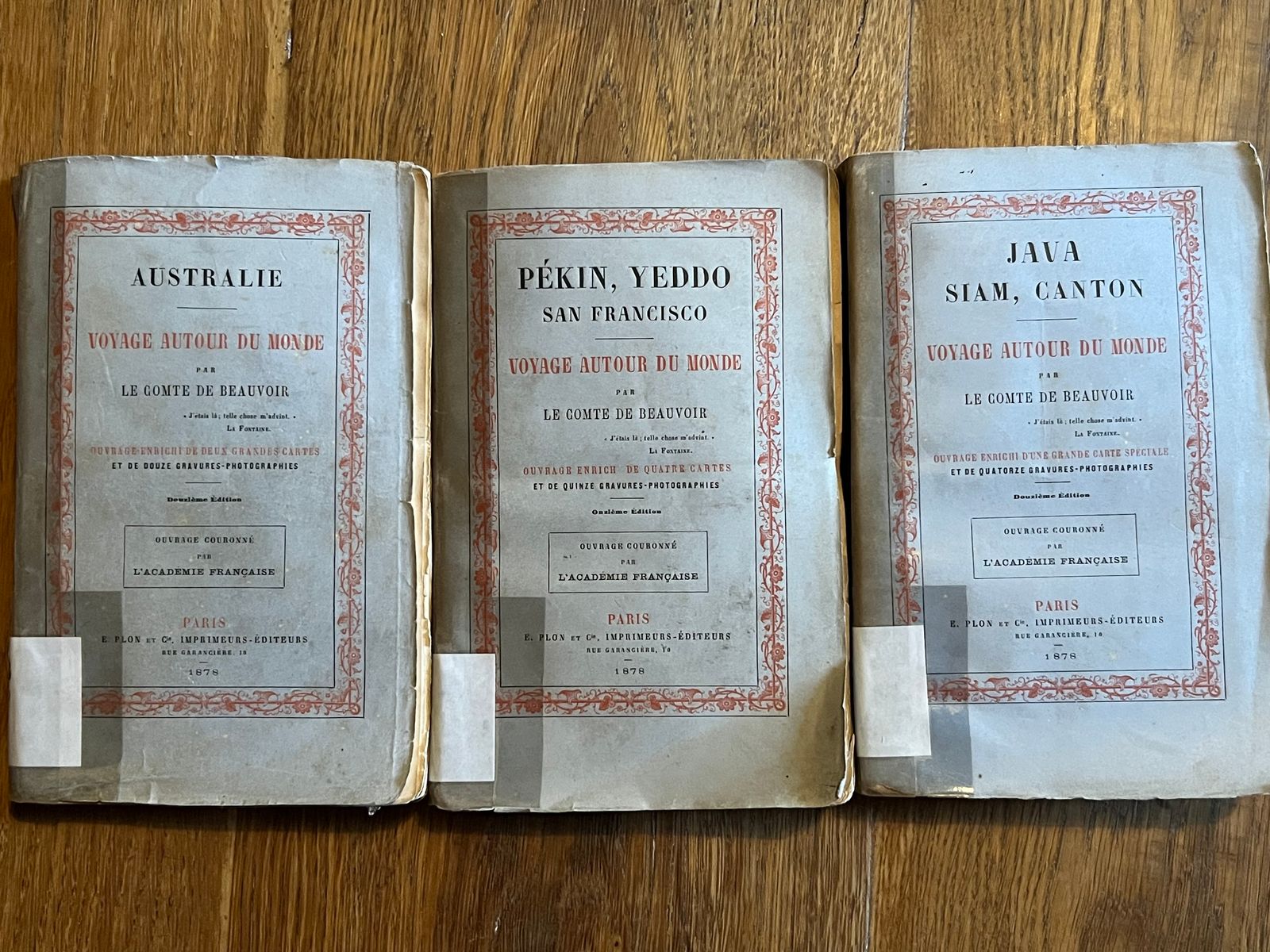 Voyage autour du monde - Australie - Pékin, Yeddo - Java, Siam, Canton - Ludovic de Beauvoir - 1878 | Document historique précieux illustrant les premiers contacts entre l'Occident et l'Extrême-Orient à l'époque moderne | Aufildeslivres.fr