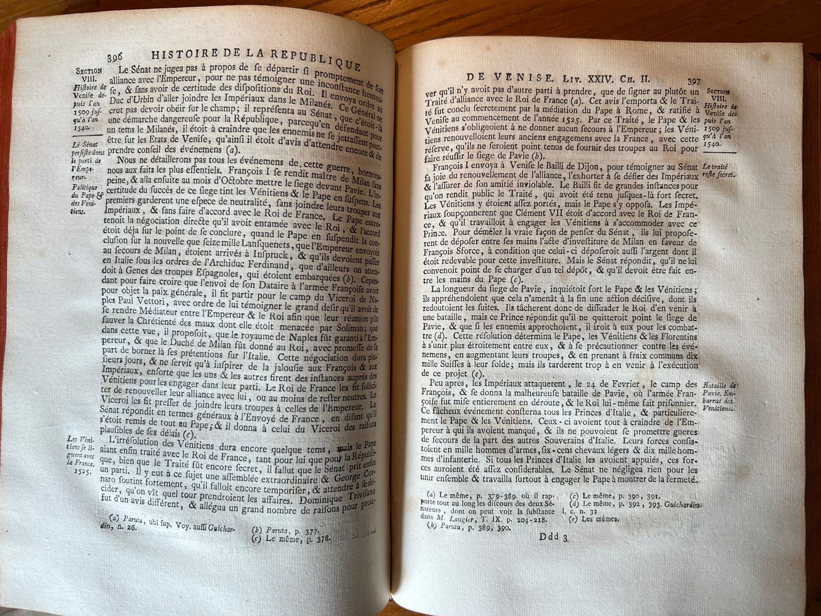 Histoire Universelle — XXXIII - Histoire de la République de Venise - Une Société de Gens de Lettres - 1771 | Édition originale Arkstee & Merkus de 1771, maison d'édition hollandaise de premier rang, garantissant une impression soignée et une diffusion européenne de prestige. | Aufildeslivres.fr