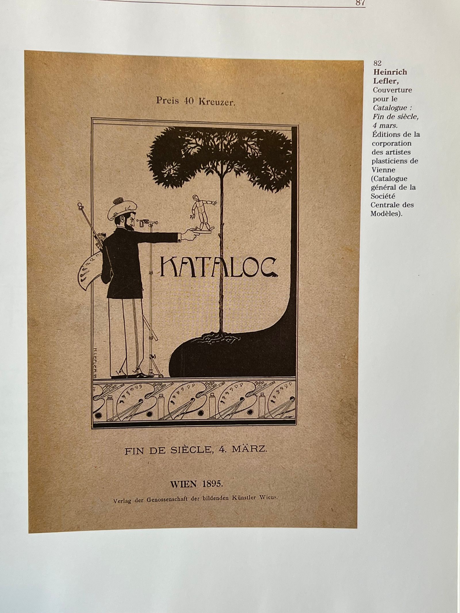L'Art Graphique à Vienne autour de 1900 - Michael Pabst - 1985 | Témoignage d'une transmission artistique entre générations, reliant l'Art Nouveau français et viennois | Aufildeslivres.fr