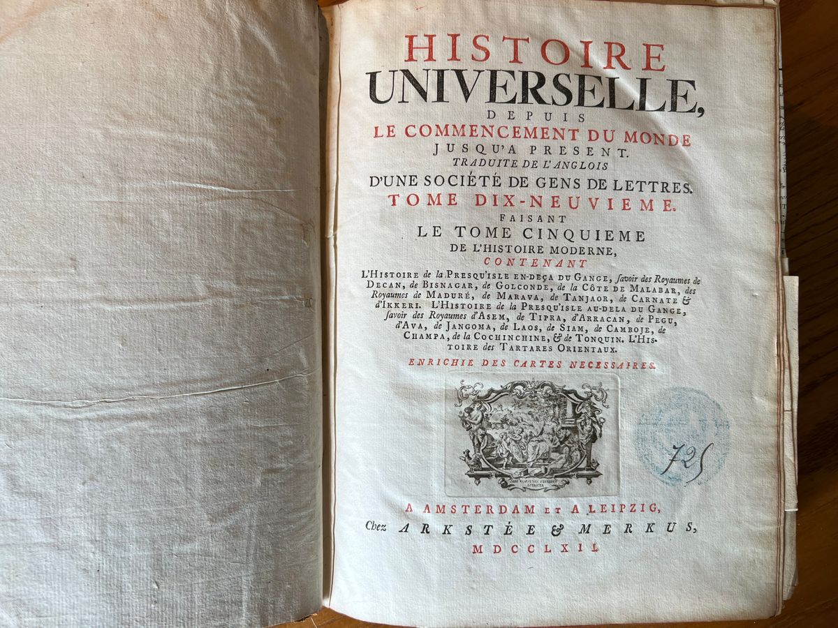 Histoire Universelle - Tome XIX-Une Société de Gens de Lettres