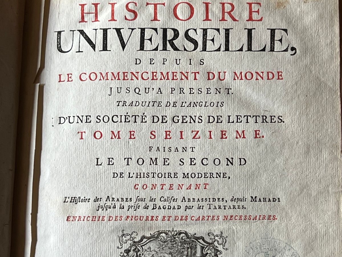 Histoire Universelle - Tome XVI-Une société de gens de lettres